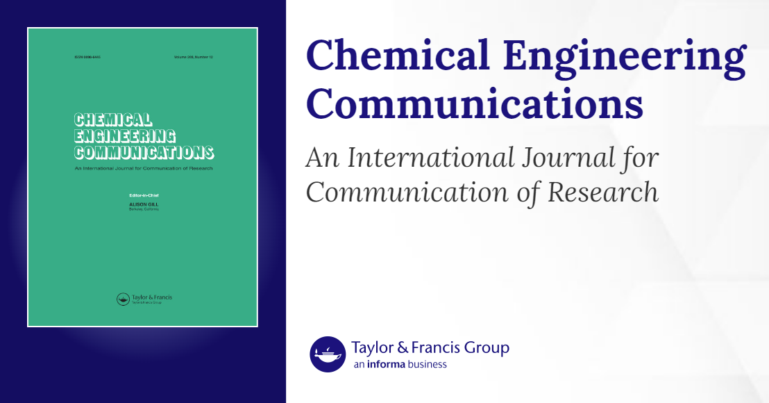 Συνεργατική δημοσίευση ΕΚΕΤΑ και ΑΠΘ στο Chemical Engineering Communications!